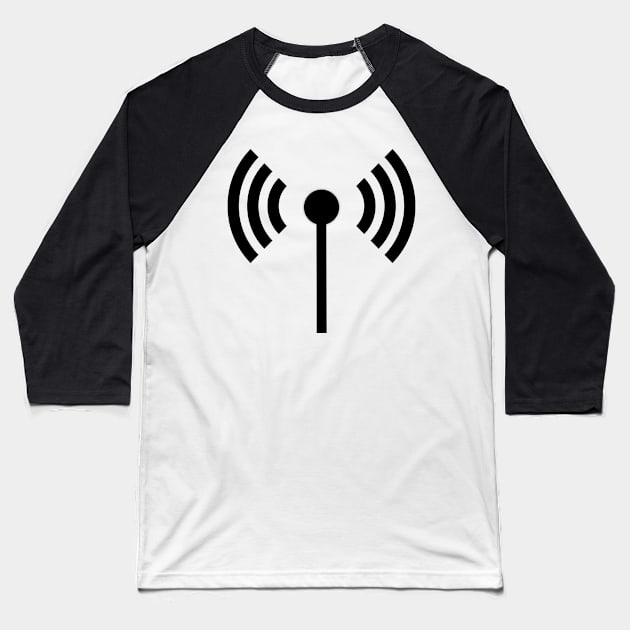 WIFI SIGNAL Baseball T-Shirt by Tees4Chill